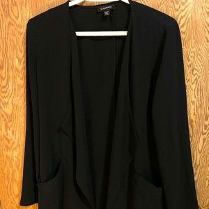 Le Chateau Black Chiffon Cardigan